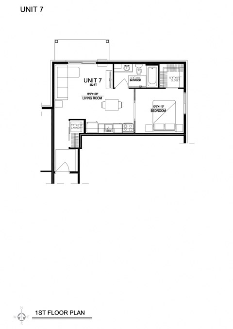 the floor plan of unit 7